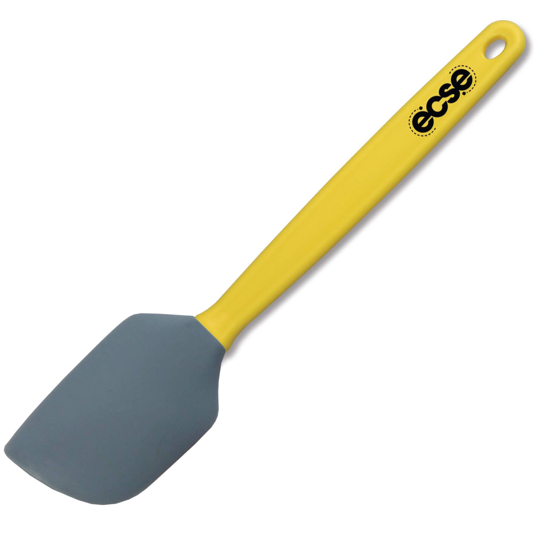 Imprinted - Saffron Yellow Handle - Gray Spatula
